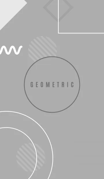 [LINE着せ替え] Minimal Geometric Gray 2の画像1