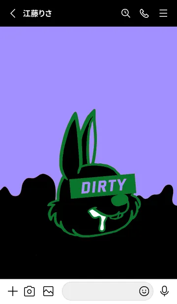 [LINE着せ替え] ダーティ ラビット 156の画像2