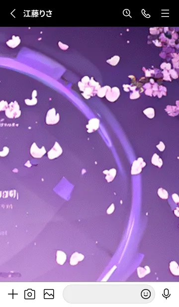 [LINE着せ替え] 月光夜桜#DD014。の画像2