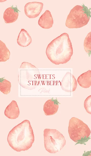 [LINE着せ替え] Sweets Strawberry Pinkの画像1