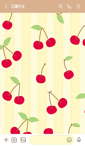 [LINE着せ替え] チェリー チェリー シンプル6の画像2
