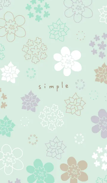 [LINE着せ替え] 北欧風花々19の画像1