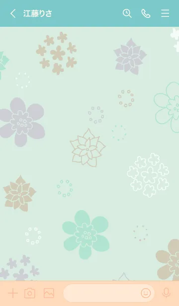 [LINE着せ替え] 北欧風花々19の画像2