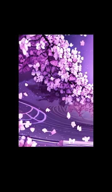 [LINE着せ替え] 月光夜桜#DD02。の画像1