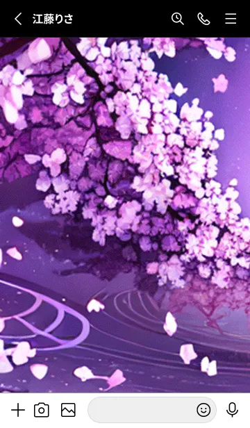 [LINE着せ替え] 月光夜桜#DD02。の画像2