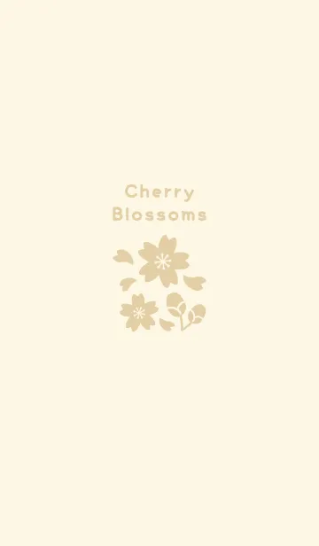 桜12<イエロー>のLINE着せ替え