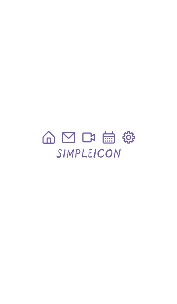 [LINE着せ替え] SIMPLE ICON -WHITE- 25の画像1