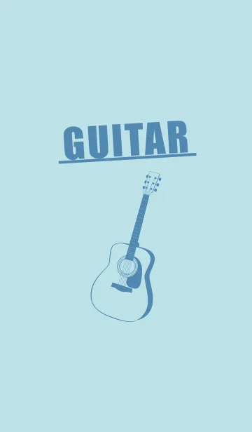 GUITAR COLOR  水色のLINE着せ替え