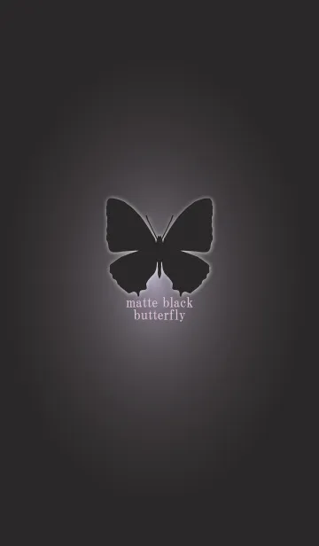 [LINE着せ替え] matte black butterfly 5の画像1
