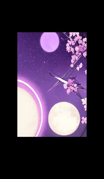 [LINE着せ替え] 月光夜桜#DE26。の画像1