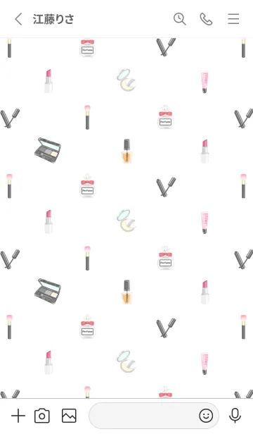 [LINE着せ替え] Cosmetics theme☆grayの画像2