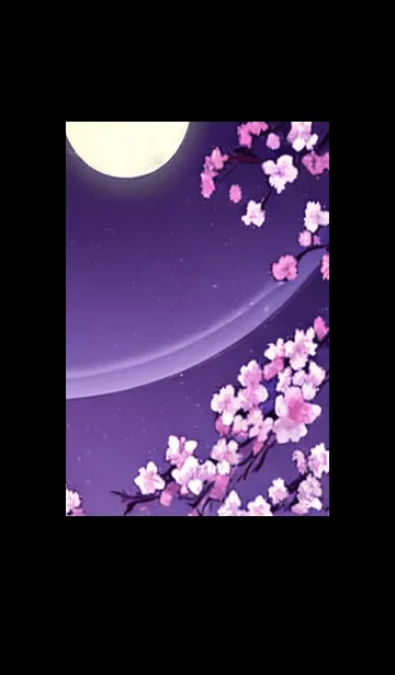 [LINE着せ替え] 月光夜桜#DE22。の画像1