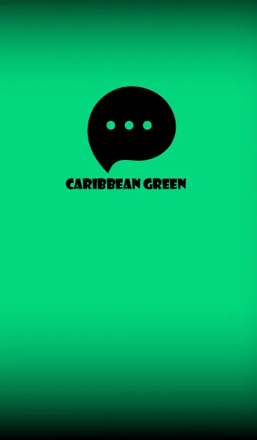 [LINE着せ替え] Caribbean Green And Black V.3 (JP)の画像1