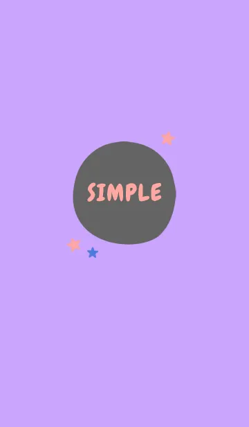 [LINE着せ替え] SIMPLE COLOR STAR THEME 12の画像1