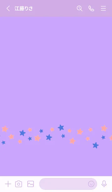 [LINE着せ替え] SIMPLE COLOR STAR THEME 12の画像2