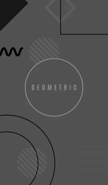 [LINE着せ替え] Minimal Geometric Gray 3の画像1