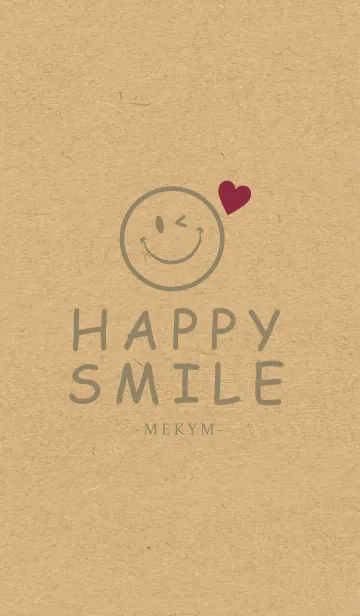 [LINE着せ替え] HAPPY SMILE KRAFT LOVE-MEKYM 26の画像1