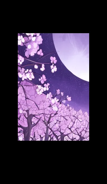 [LINE着せ替え] 月光夜桜#DF02。の画像1