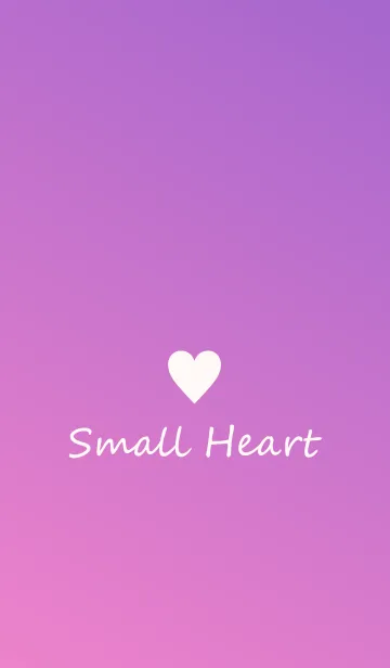 [LINE着せ替え] Small Heart *Purple Gradation 10*の画像1