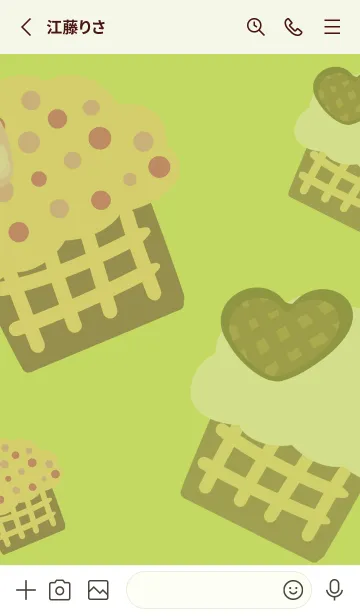 [LINE着せ替え] Cupcakes candyの画像2