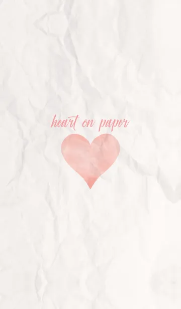 [LINE着せ替え] simple watercolor heart on paper 8の画像1