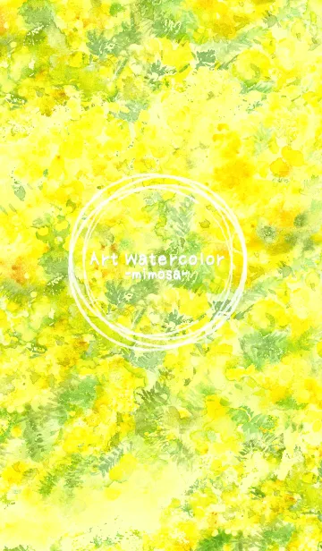 [LINE着せ替え] Art Watercolor -mimosa-2の画像1