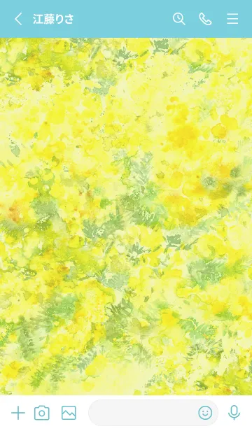 [LINE着せ替え] Art Watercolor -mimosa-2の画像2