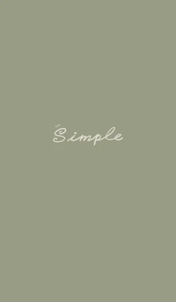 [LINE着せ替え] Simple Color J-Grey Yellow Green (Br2)の画像1