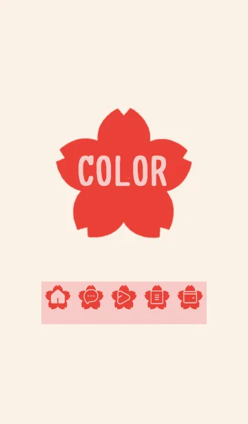 [LINE着せ替え] red color E24の画像1