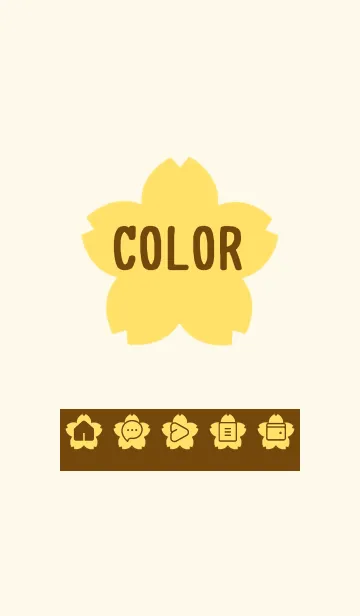 [LINE着せ替え] yellow color E24の画像1