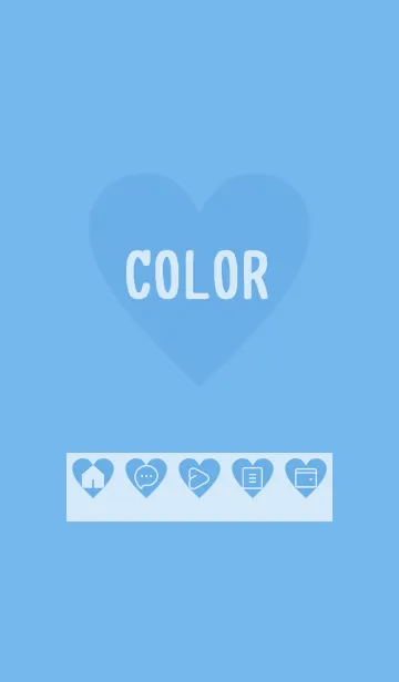 [LINE着せ替え] blue color F21の画像1