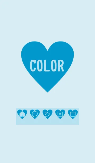 [LINE着せ替え] blue color F22の画像1