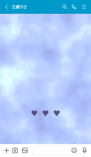 [LINE着せ替え] 3 HEART THEME 87の画像2