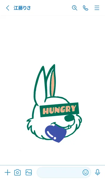 [LINE着せ替え] ハングリーラビット 324の画像2