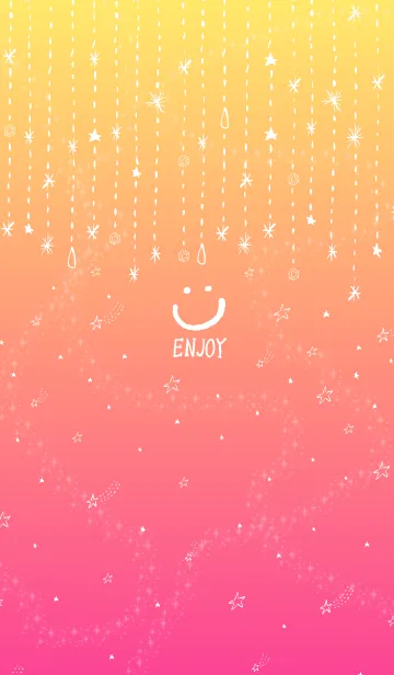 [LINE着せ替え] グラデーション 星 舞う10の画像1