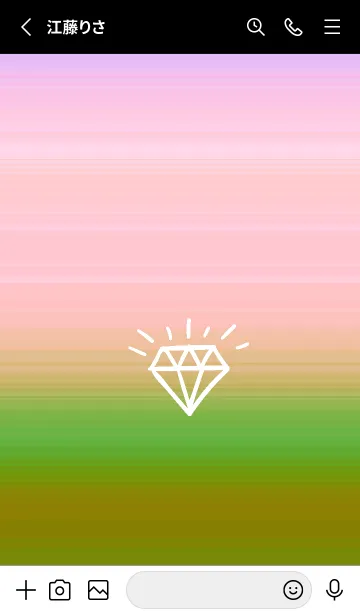 [LINE着せ替え] グラデーション ダイアモンド  224の画像2