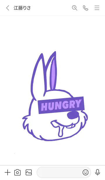 [LINE着せ替え] ハングリー.ラビット 54の画像2