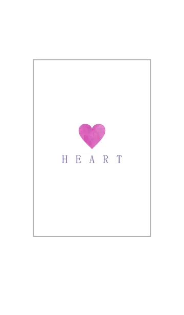 [LINE着せ替え] watercolor purple pink-HEART 24の画像1