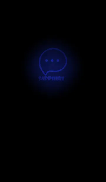 [LINE着せ替え] Sapphire Neon Theme V3 (JP)の画像1