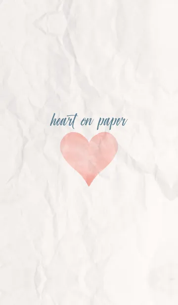 [LINE着せ替え] simple watercolor heart on paper 10の画像1