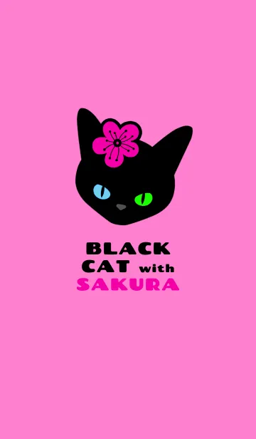 [LINE着せ替え] クロネコとサクラ 10の画像1