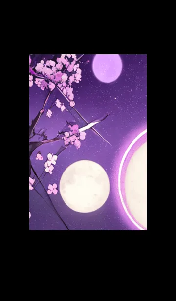 [LINE着せ替え] 月光夜桜#DE228。の画像1