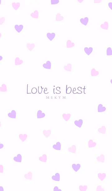 [LINE着せ替え] Love is best - PURPLE PINK 2の画像1