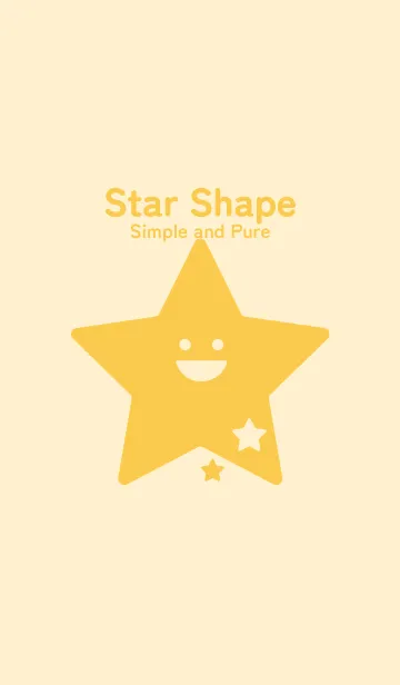 [LINE着せ替え] 星型の着せかえ 鳥の子色の画像1