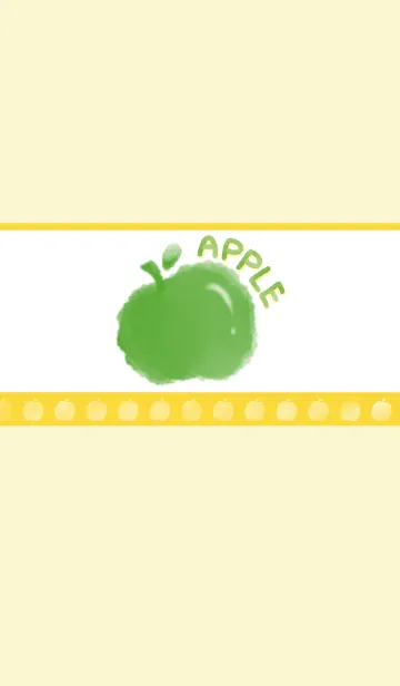 [LINE着せ替え] Smudged apple J-light gray yellow (Ye2)の画像1