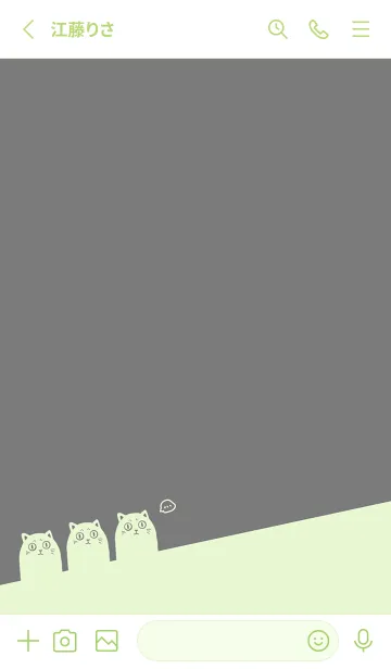 [LINE着せ替え] CAT. J-Grey (Gre4)の画像2