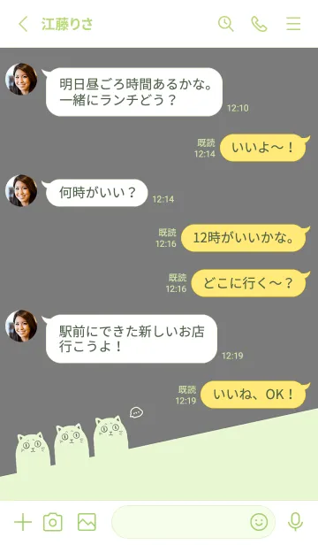 [LINE着せ替え] CAT. J-Grey (Gre4)の画像3