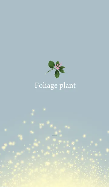 [LINE着せ替え] ベージュと青 : 春の風水 緑で運気UP！の画像1