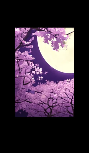 [LINE着せ替え] 月光夜桜#DE215。の画像1