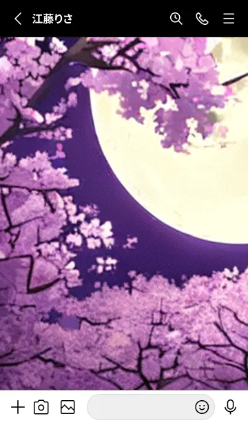 [LINE着せ替え] 月光夜桜#DE215。の画像2